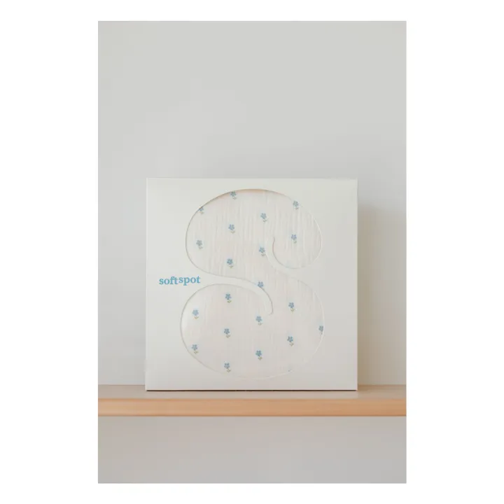 Draps-housse Periwinkle en coton bio | Bleu- Image produit n°2
