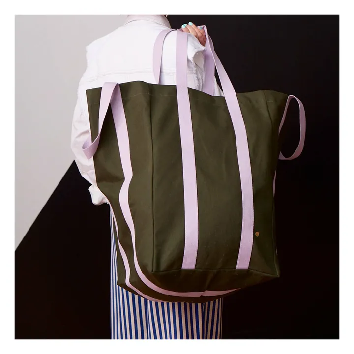 Maxi Poppins tote bag | Dark green- Product image n°2
