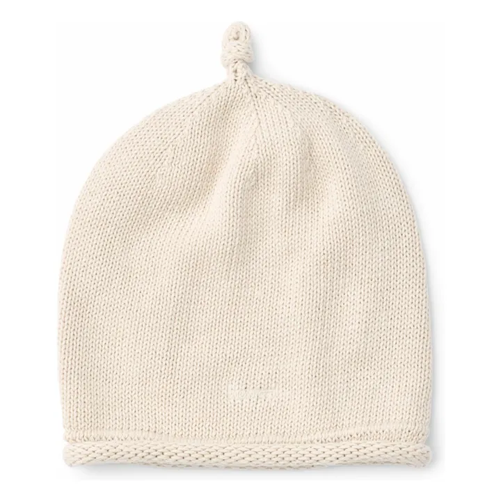 Bonnet Karo Coton Bio | Ecru- Image produit n°0