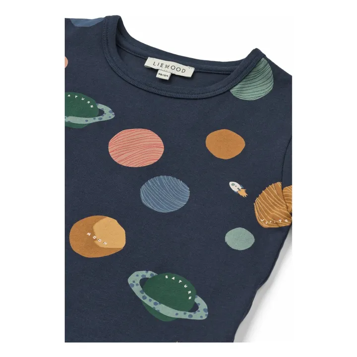 T-shirt Apia Planètes Coton Bio | Bleu marine- Image produit n°1