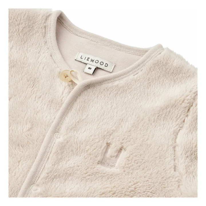 Combinaison Polaire Bailey Coton Bio | Ecru- Image produit n°2