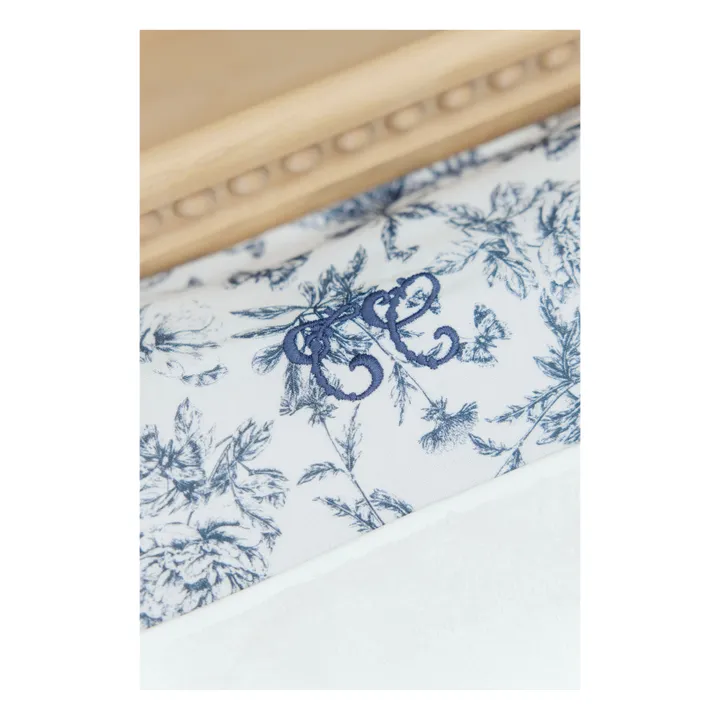 Housse de matelas à langer Toile de Jouy | Bleu marine- Image produit n°2