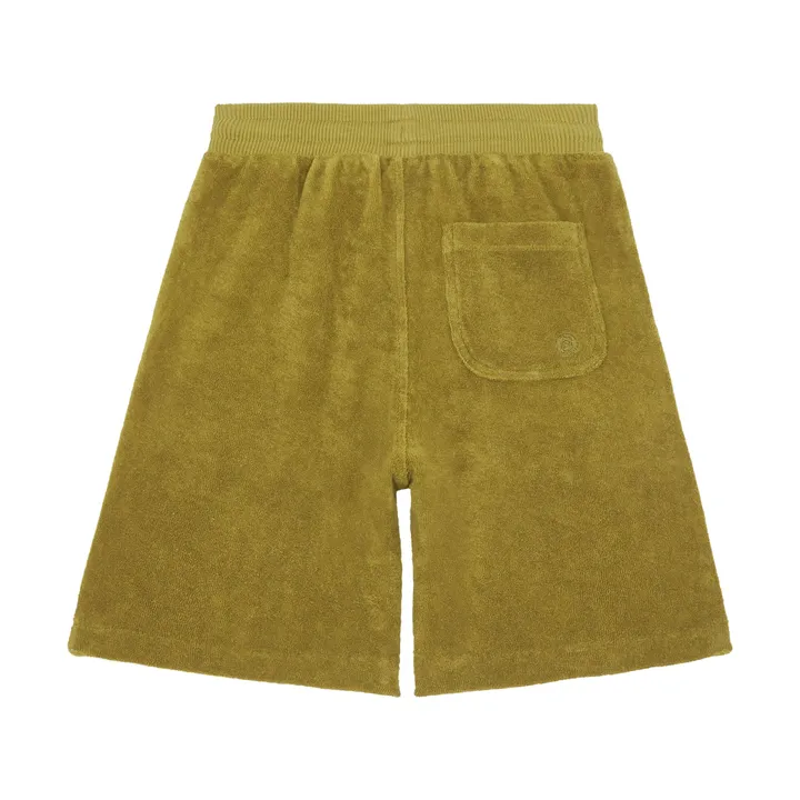 Short Garçon Eponge Bio | Vert kaki- Image produit n°1