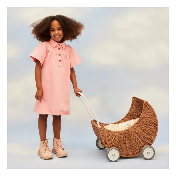 Lune rattan doll stroller- Product image n°1