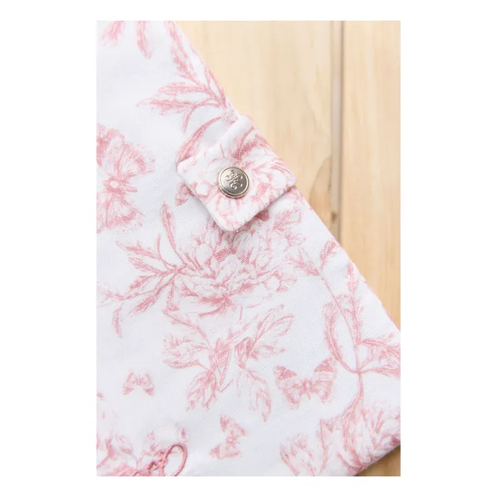 Protège carnet de santé Toile de Jouy | Rose pêche- Image produit n°2