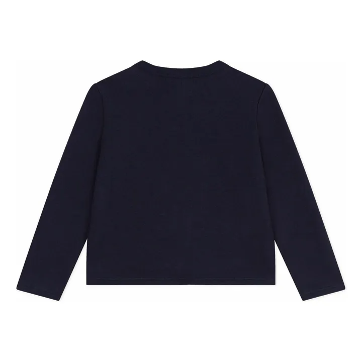 Organic Cotton Heart Vest | Navy blue- Product image n°2