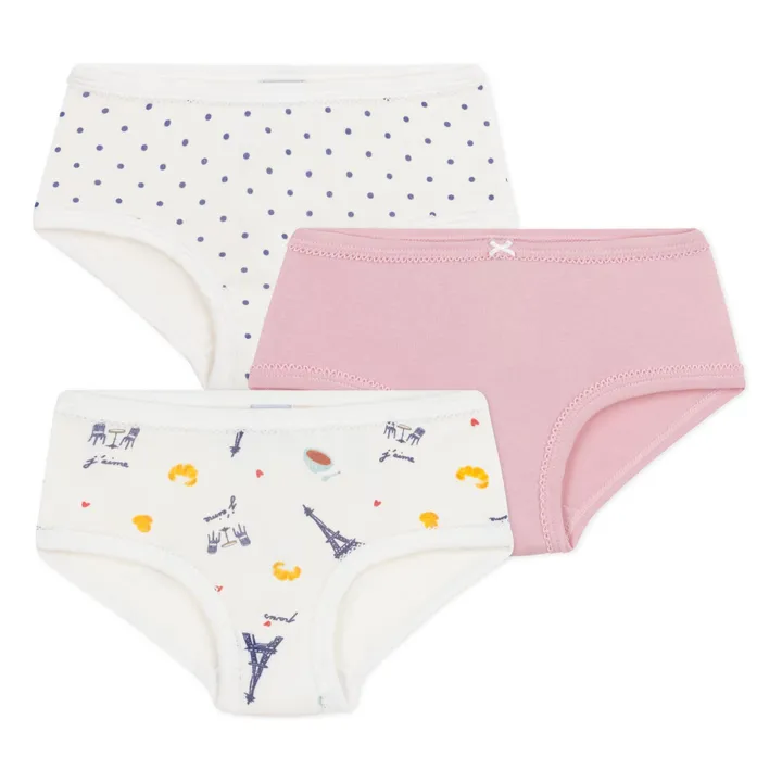 3er-Pack Slips Paris Bio-Baumwolle | Weiß- Produktbild Nr. 0