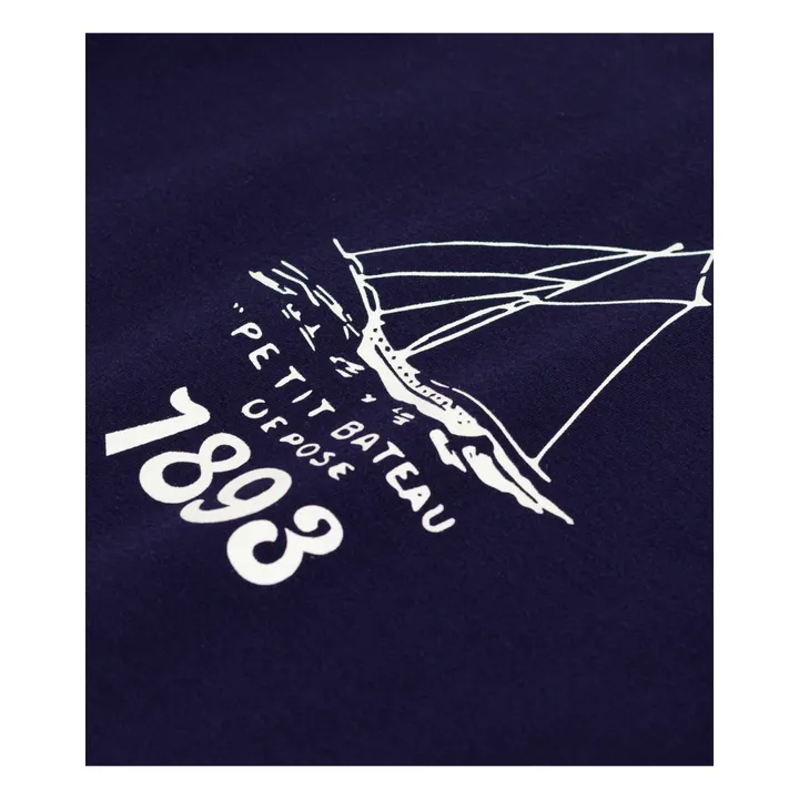 T-shirt Bateau 1893 Jersey Coton Bio | Bleu marine- Image produit n°2