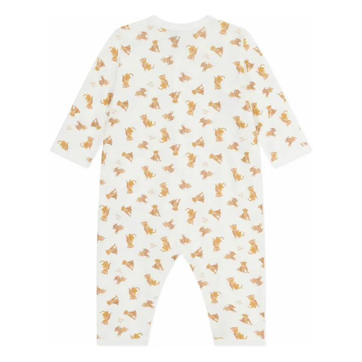 Pyjama Dors Bien Guépards Coton Bio | Ecru- Image produit n°1