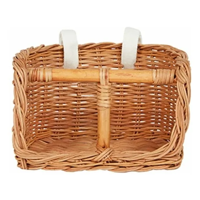 Rattan doll bicycle basket- Product image n°0