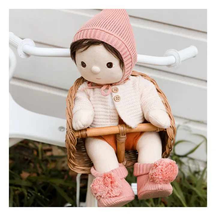 Rattan doll bicycle basket- Product image n°1