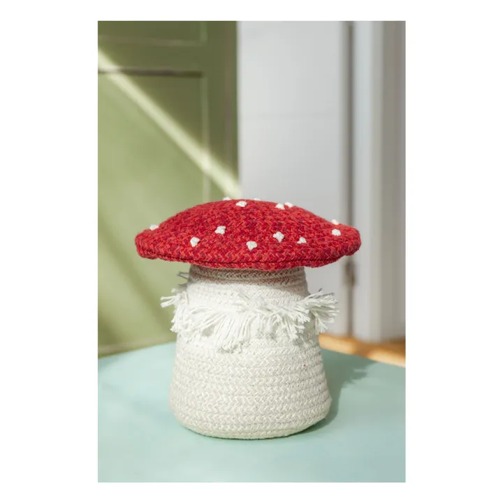 Panier de rangement Champignon | Rouge- Image produit n°2