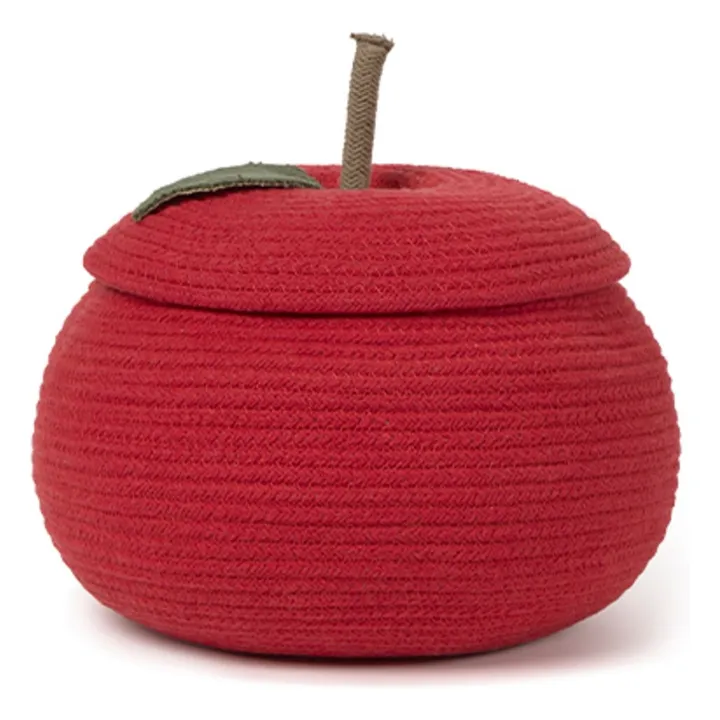 Panier de rangement Pomme | Rouge- Image produit n°0