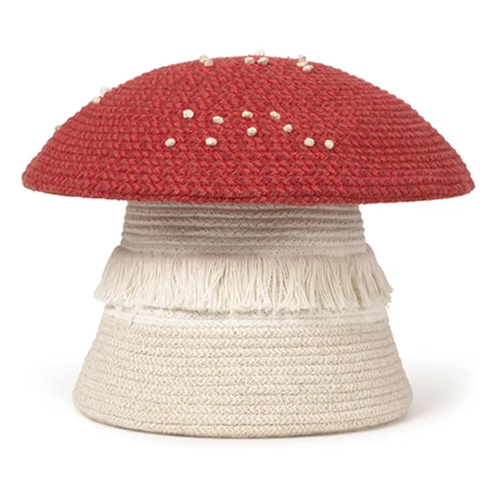 Panier de rangement Champignon | Rouge- Image produit n°0
