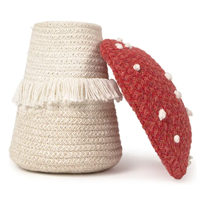 Panier de rangement Champignon | Rouge- Image produit n°3