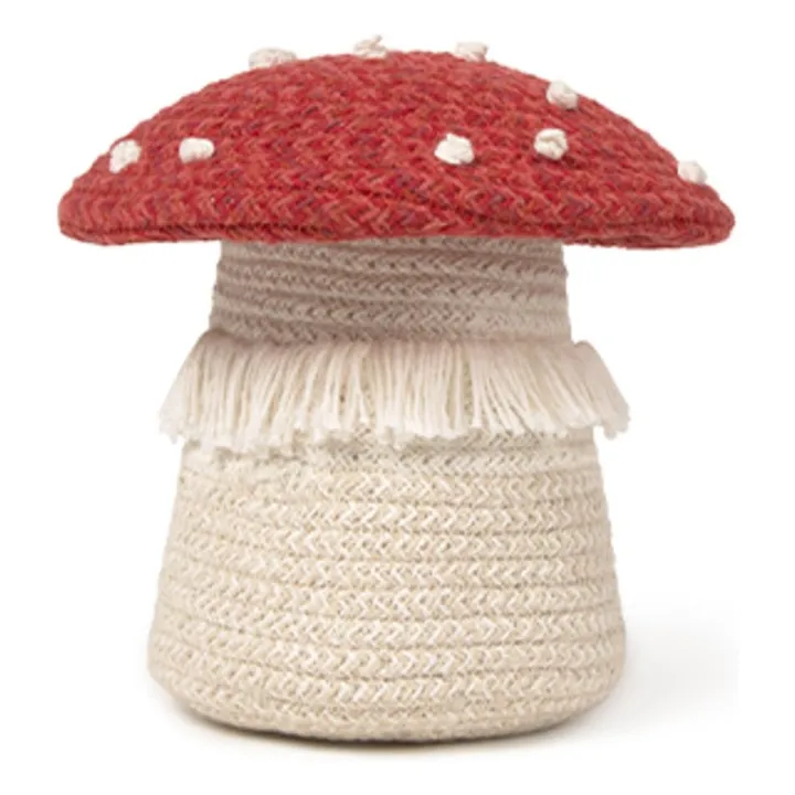 Panier de rangement Champignon | Rouge- Image produit n°0
