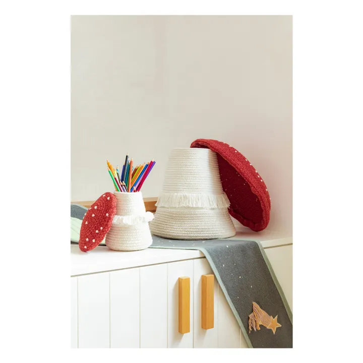 Panier de rangement Champignon | Rouge- Image produit n°2