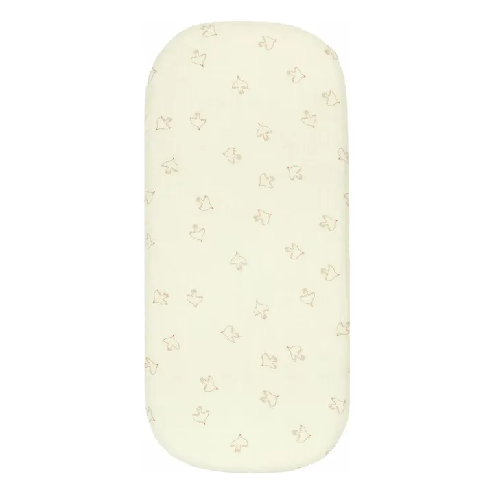 Wabi-Sabi Hoshi Birds crib sheet | Cream- Product image n°0