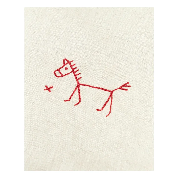 Couverture doublée - Lin Français | Grège- Image produit n°3