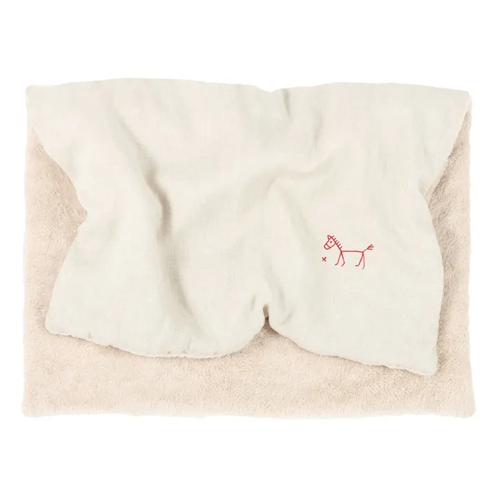 Couverture doublée - Lin Français | Grège- Image produit n°2