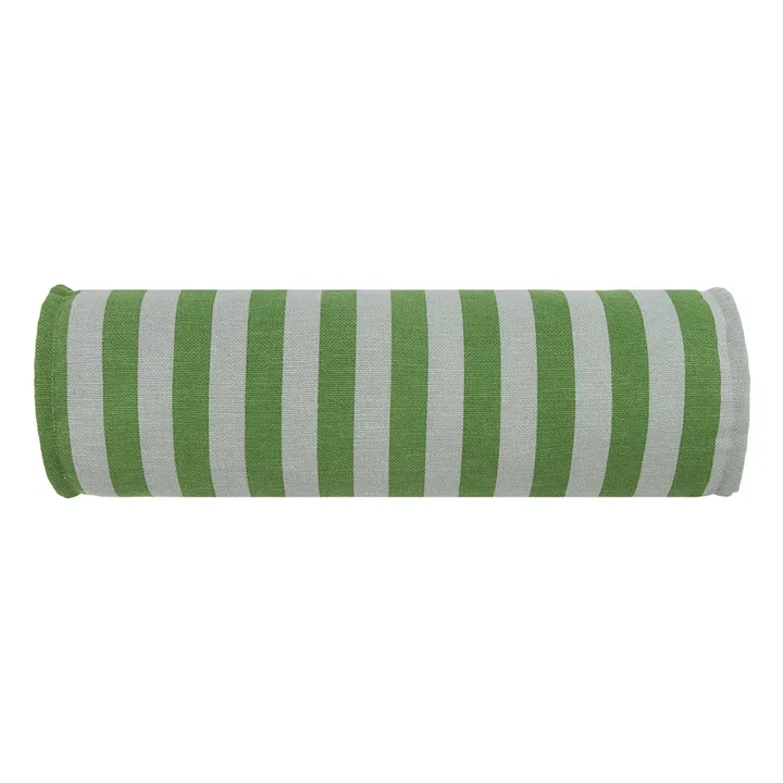 Traversin Vibes en coton bio | Vert foncé- Image produit n°1