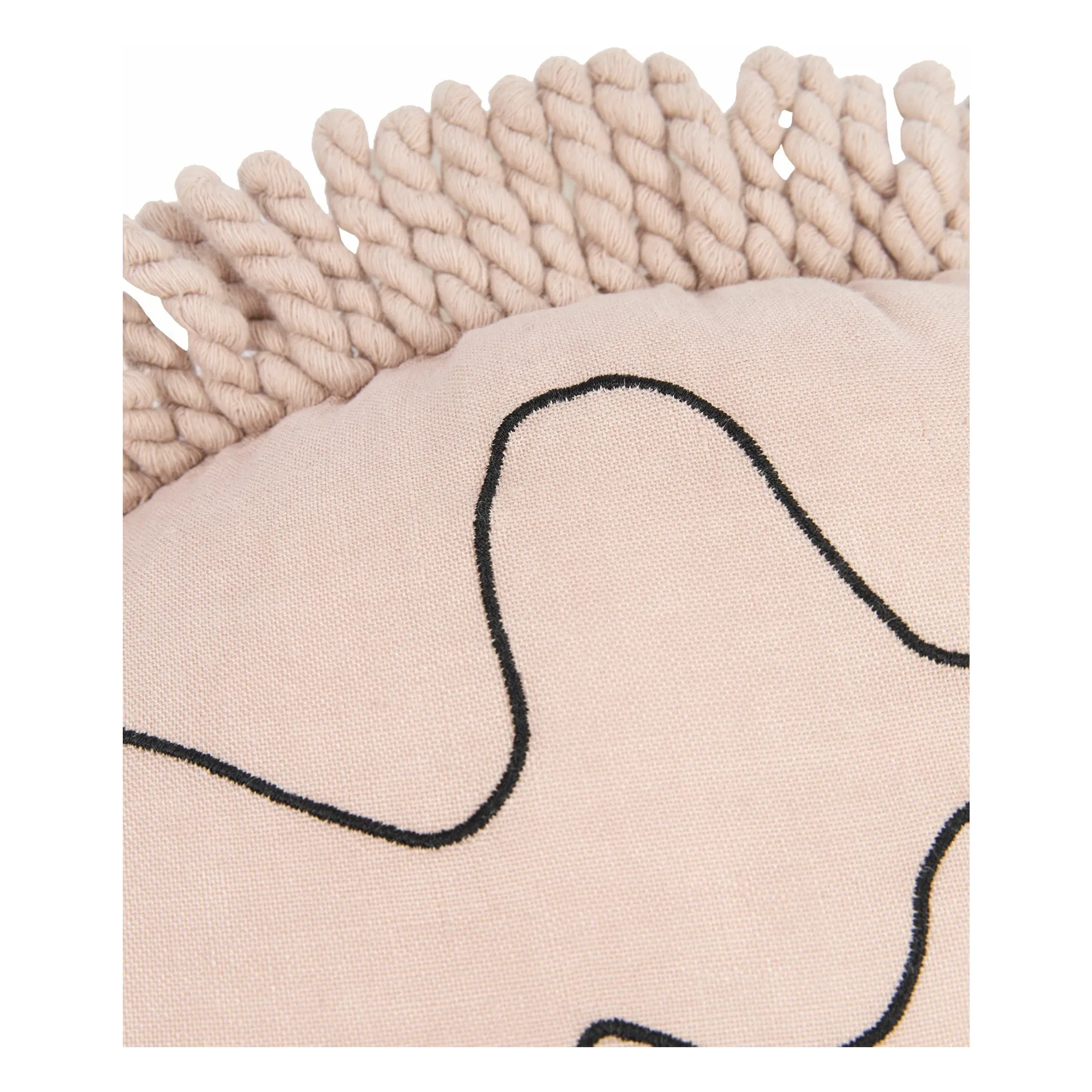 Coussin Enzo le Hérisson - Lin Français | Rose pâle- Image produit n°2