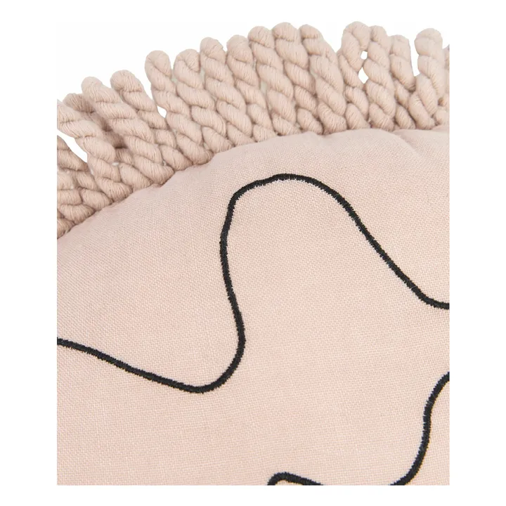 Coussin Enzo le Hérisson - Lin Français | Rose pâle- Image produit n°2