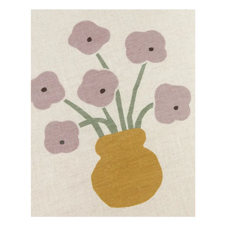 Fleurs Kissen - Französisch Leinen | Flieder- Produktbild Nr. 1