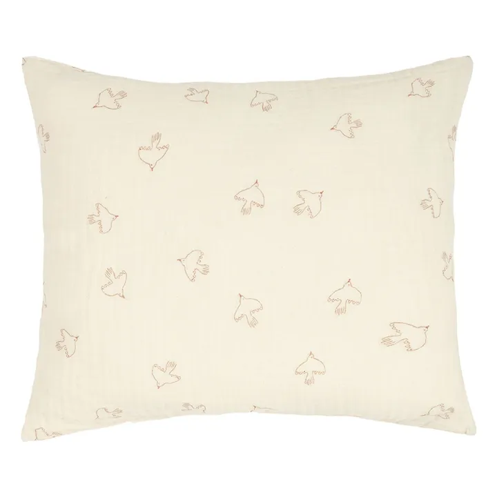 Taie d'oreiller Wabi-Sabi Hoshi Birds | Crème- Image produit n°0