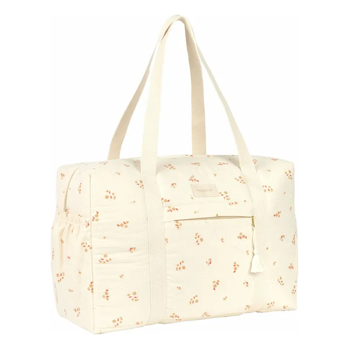 Sac de maternité imperméable en coton bio Opéra Lily | Ecru- Image produit n°3