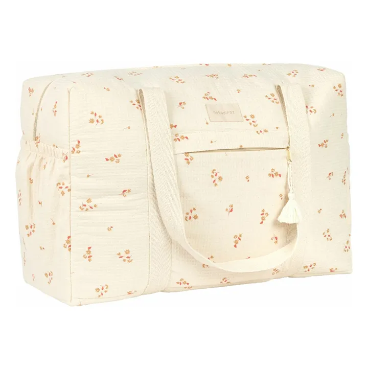 Sac de maternité imperméable en coton bio Opéra Lily | Ecru- Image produit n°2