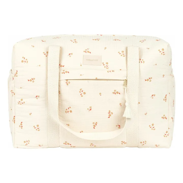 Sac de maternité imperméable en coton bio Opéra Lily | Ecru- Image produit n°0