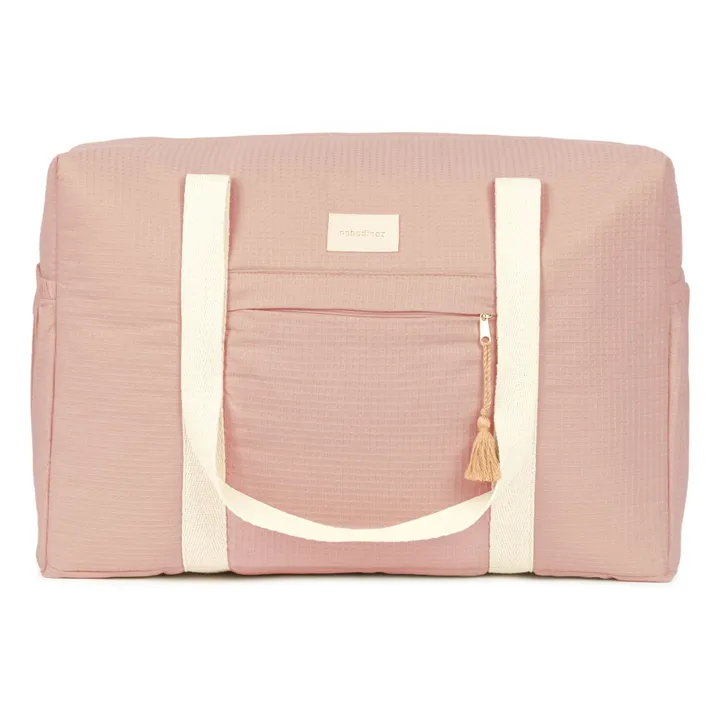 Sac de maternité imperméable en coton bio Opéra | Rose pâle- Image produit n°0