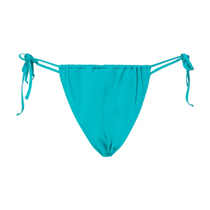 Bas De Maillot De Bain A Nouer | Bleu turquoise- Image produit n°3