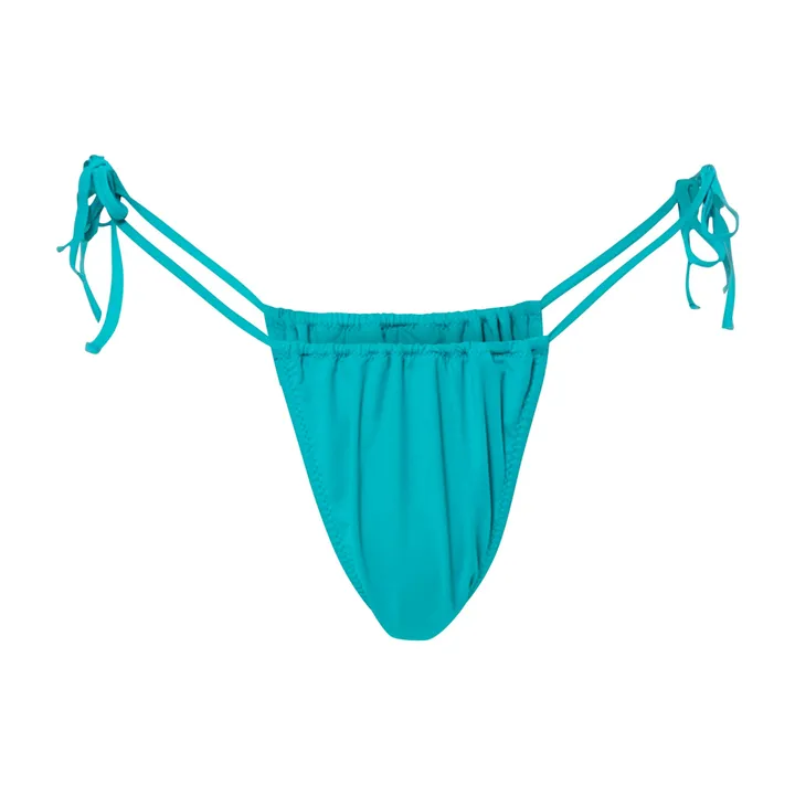 Bas De Maillot De Bain A Nouer | Bleu turquoise- Image produit n°0
