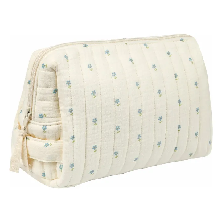 Trousse de toilette Periwinkle en coton bio | Bleu- Image produit n°0