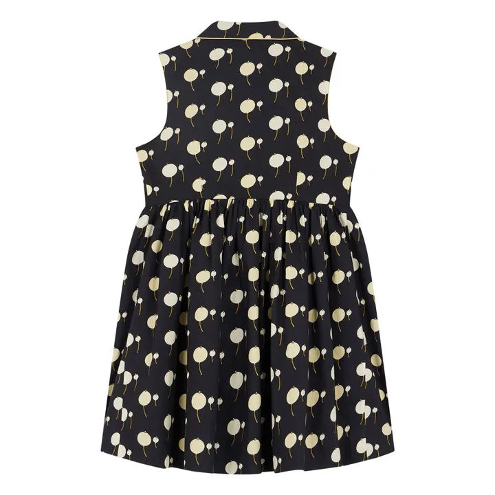 Anne organic cotton dress | Black- Product image n°1