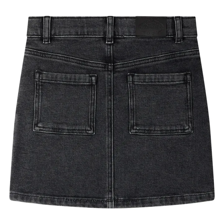Jupe Dexie Coton Bio | Noir- Image produit n°1