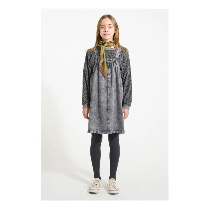 Sweat Léopard Eponge Coton Bio | Gris- Image produit n°1