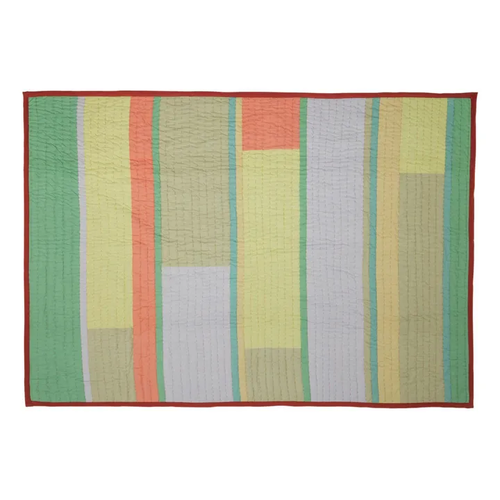 Plaid en coton bio | Orange- Image produit n°0