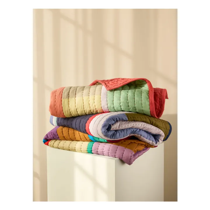 Coperta in cotone biologico | Arancione- Immagine del prodotto n°5