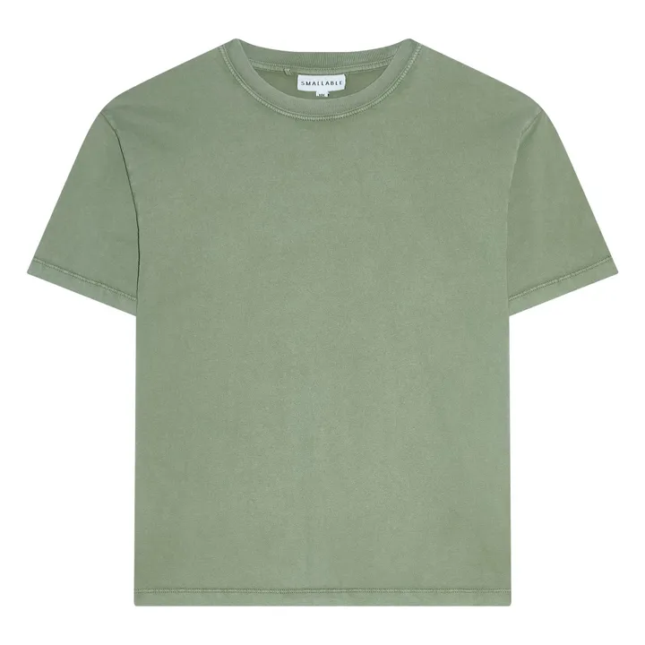 T-shirt Nils Coton Bio | Vert kaki clair- Image produit n°0