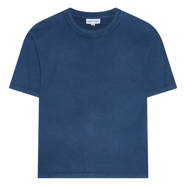 T-shirt Nils Coton Bio | Bleu marine- Image produit n°0