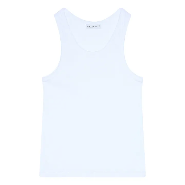 Camiseta de tirantes Ayla de algodón orgánico | Blanco- Imagen del producto n°0