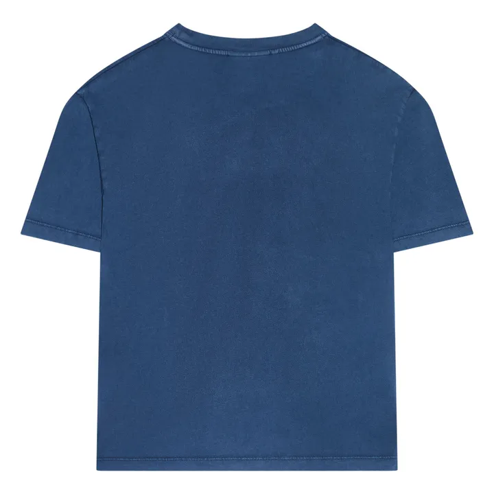 T-shirt Finn Coton Bio | Bleu marine- Image produit n°3