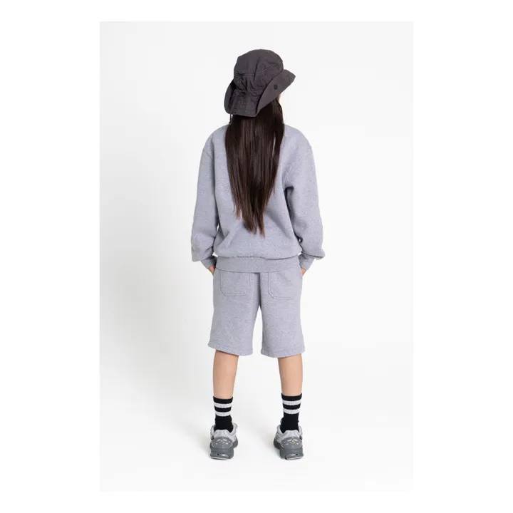 Short Milo Coton Bio | Gris chiné- Image produit n°4