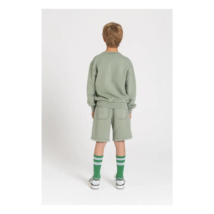 Short Milo Coton Bio | Vert kaki clair- Image produit n°8