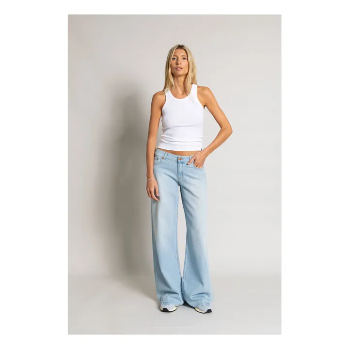 Camiseta de tirantes Ayla de algodón orgánico | Blanco- Imagen del producto n°7