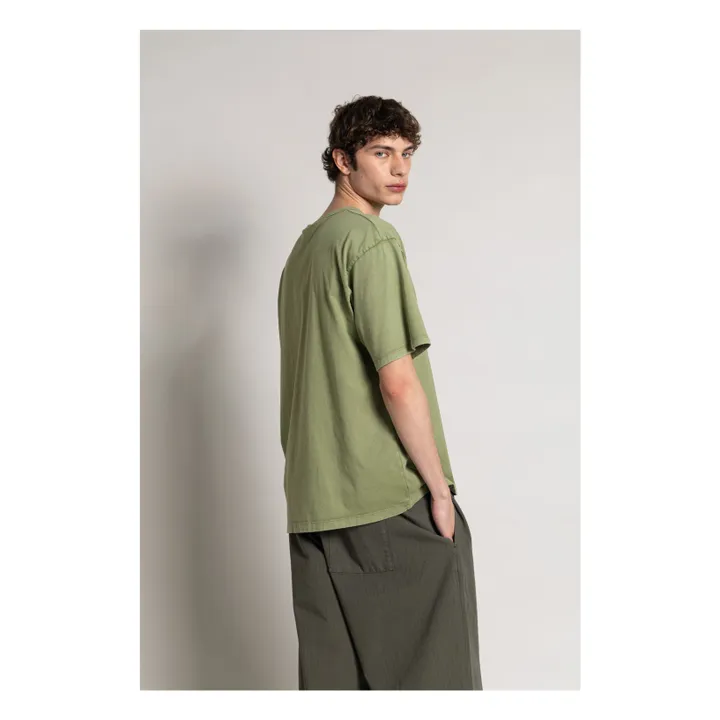 T-shirt Solal Coton Bio | Vert kaki clair- Image produit n°4