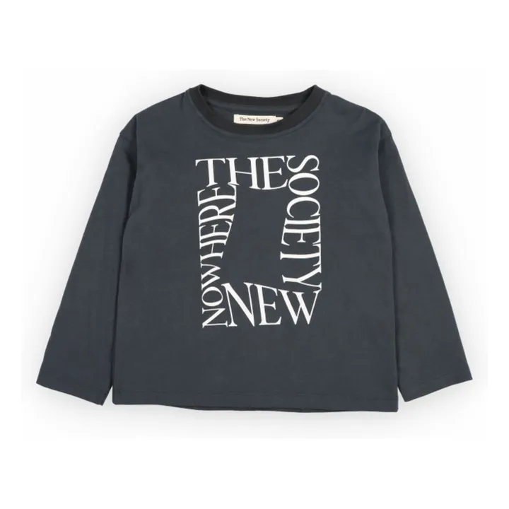 T-shirt Manches Longues Oscar Coton Bio | Noir- Image produit n°4